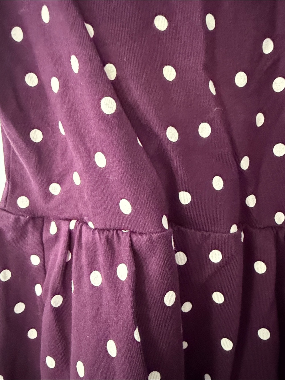 Pact Maroon Polka Dot Wrap dress - Picture 3 of 4